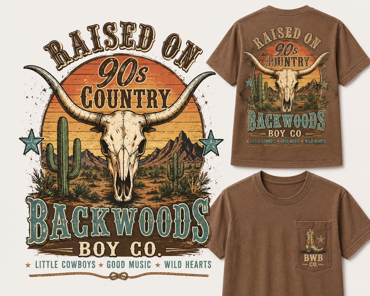 Raised on ’90s Country Toddler & Youth Tee