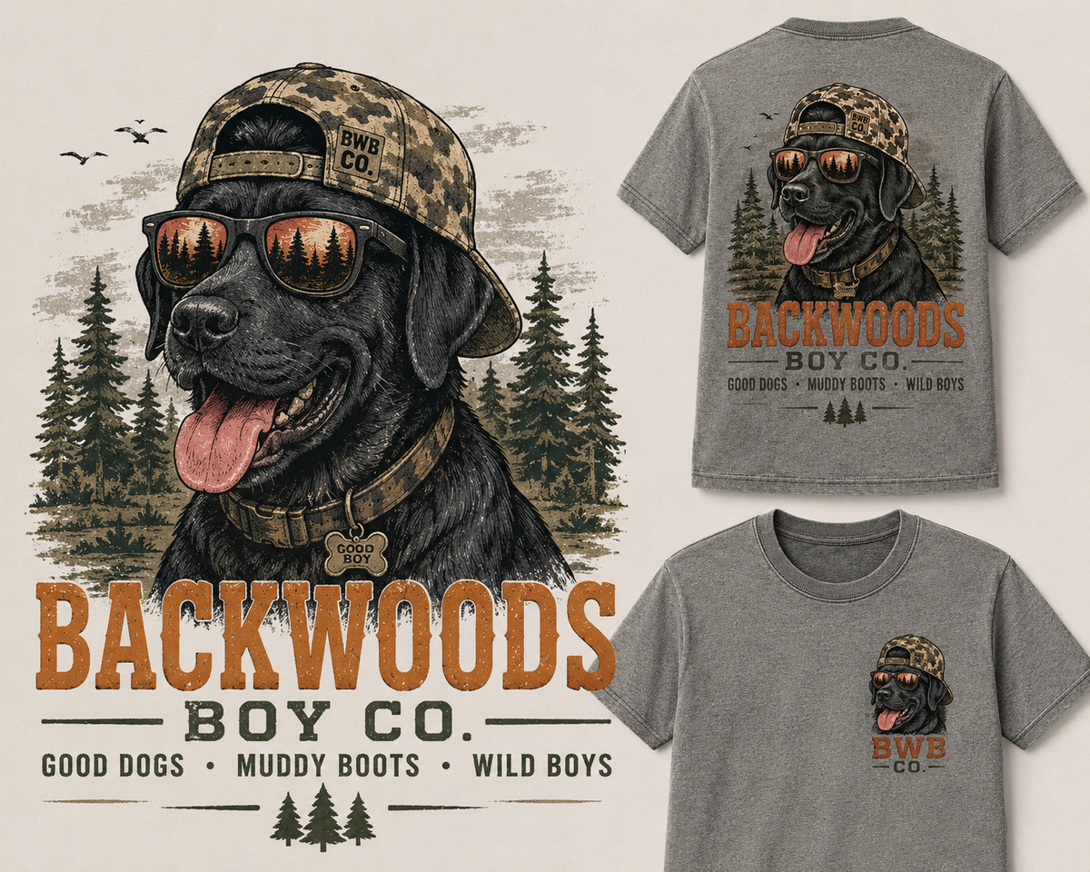 Good Dogs, Muddy Boots & Wild Boys Toddler & Youth Tee