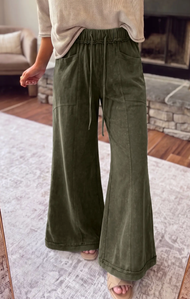 Evergreen Ease Mineral-Wash Pants