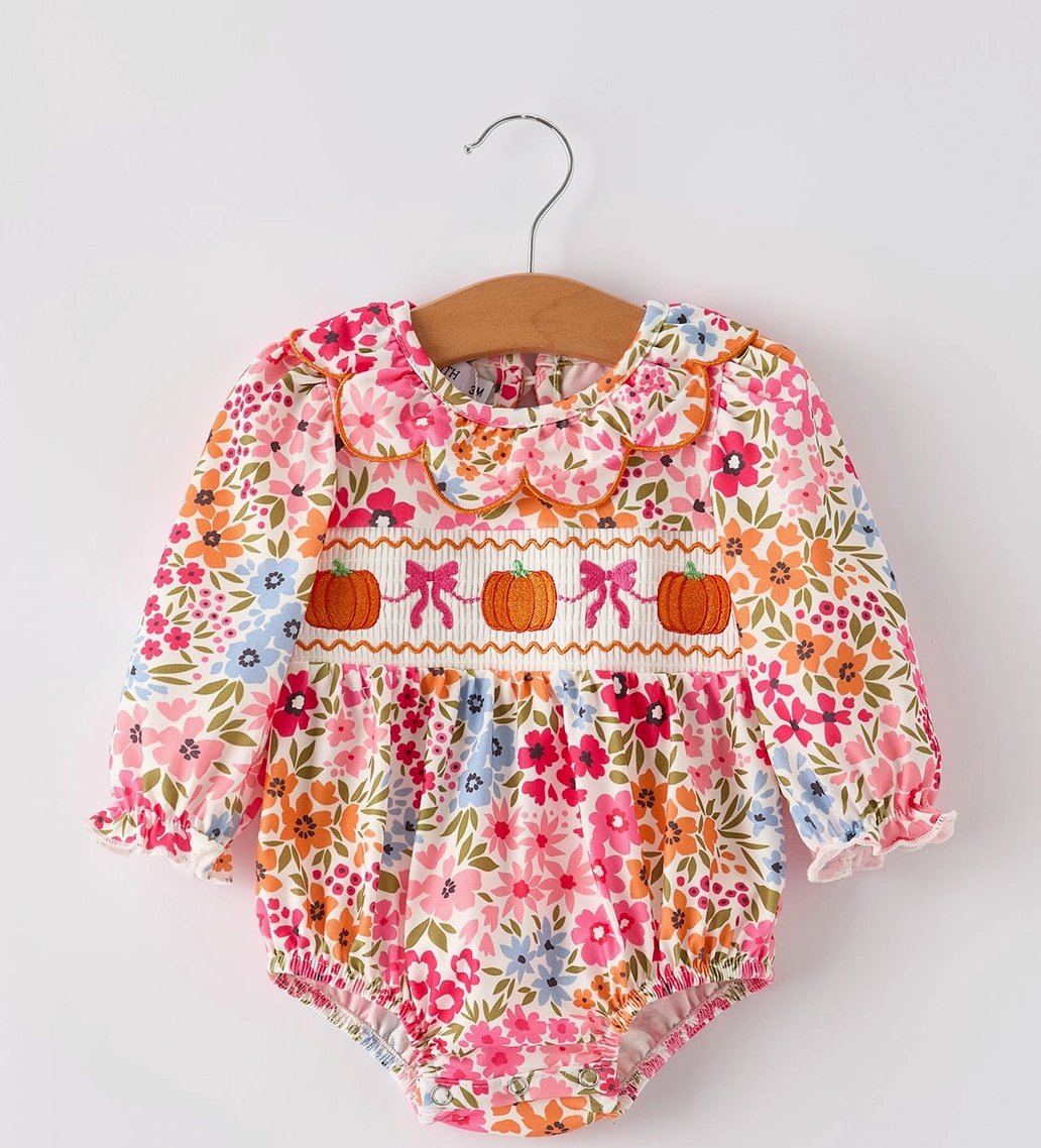 Autumn Blooms Pumpkin Bubble