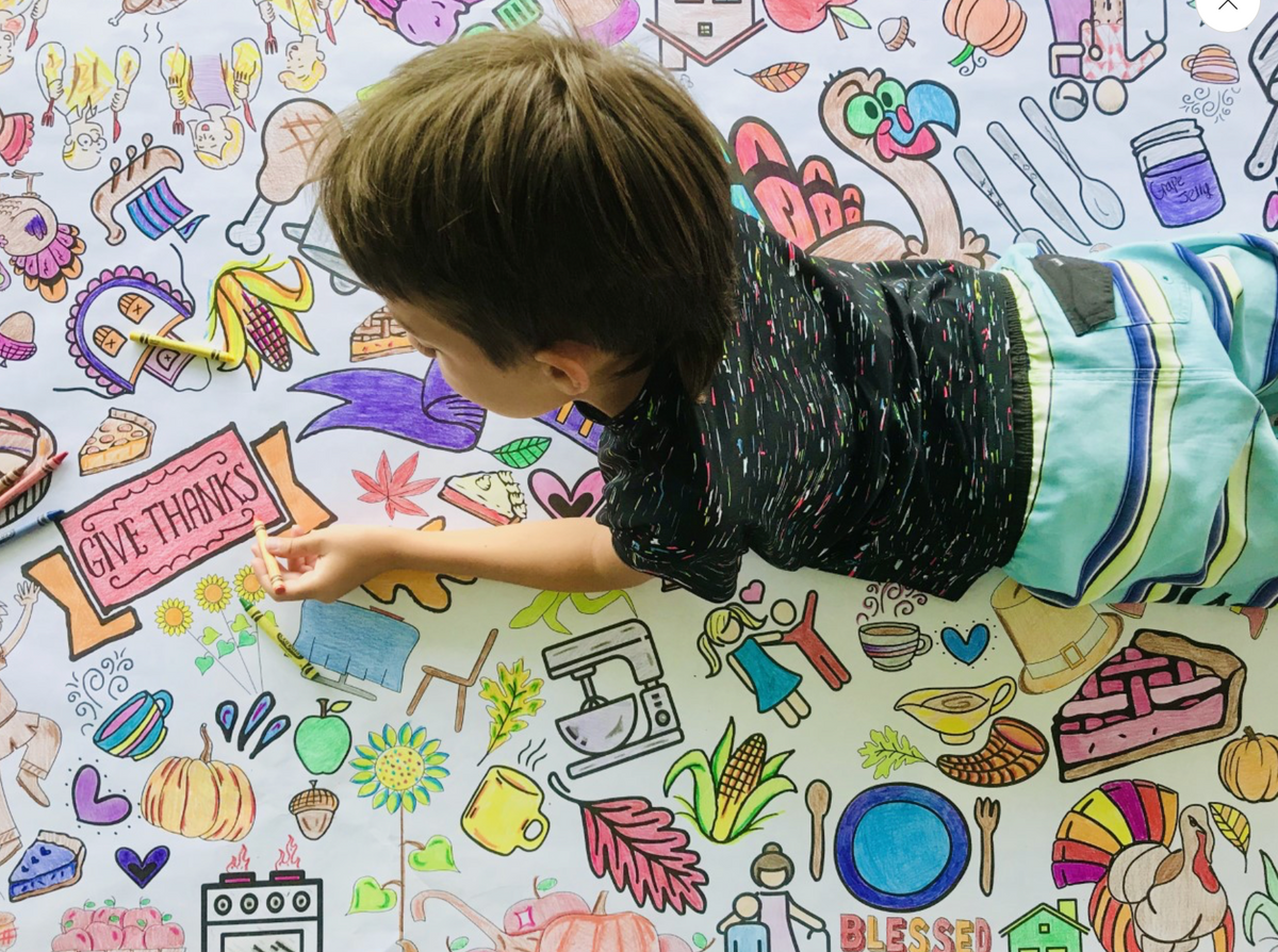 Little Creators Giant Coloring Sheet | Multiple Styles