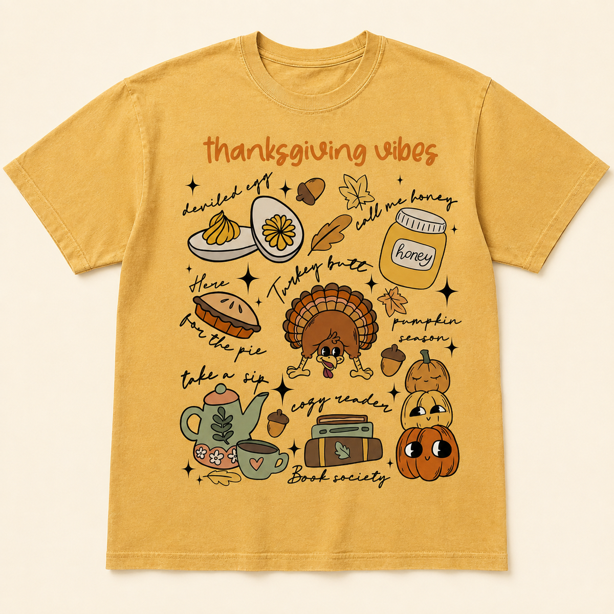 Thanksgiving Vibes Comfort Colors Tee