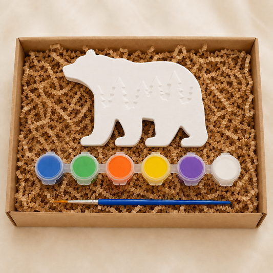 Woodland Bear Plaster Paint Kit