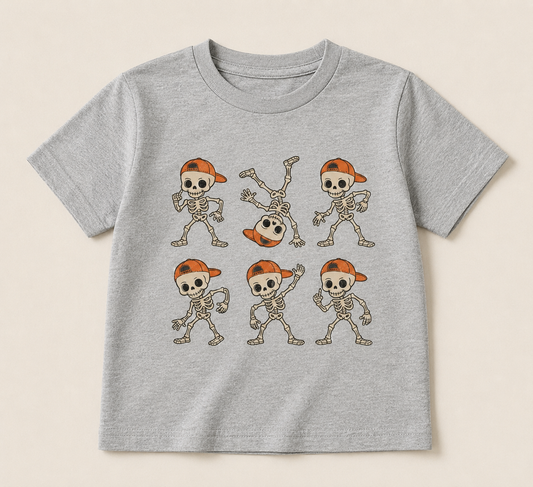 Breakdance Bones Boys’ Halloween Tee