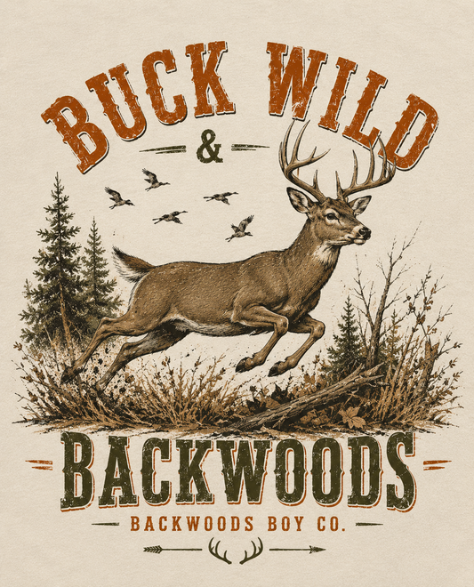 Buck Wild & Backwoods Toddler & Youth Tee