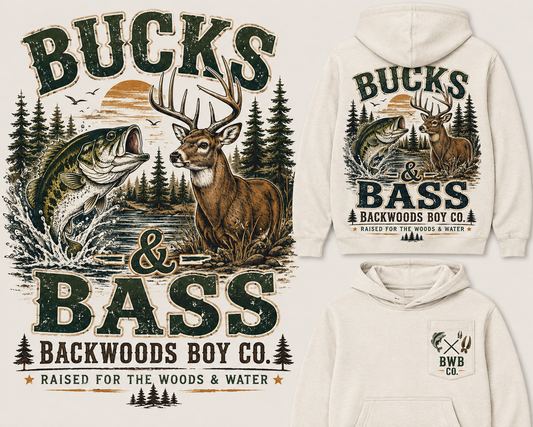 Bucks & Bass Toddler & Youth Hoodie