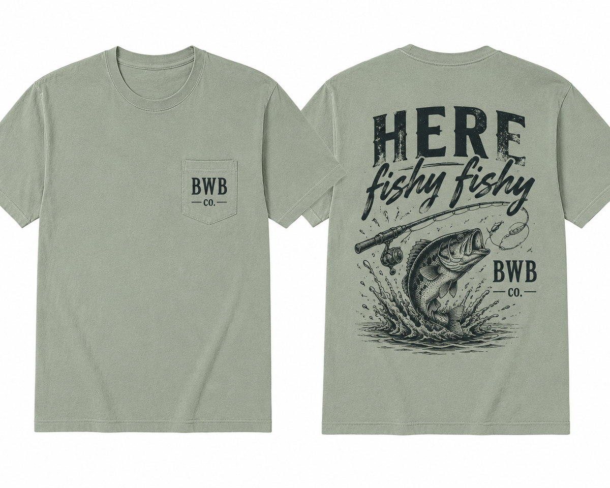 Here Fishy Fishy Tee | Backwoods Boy Co.