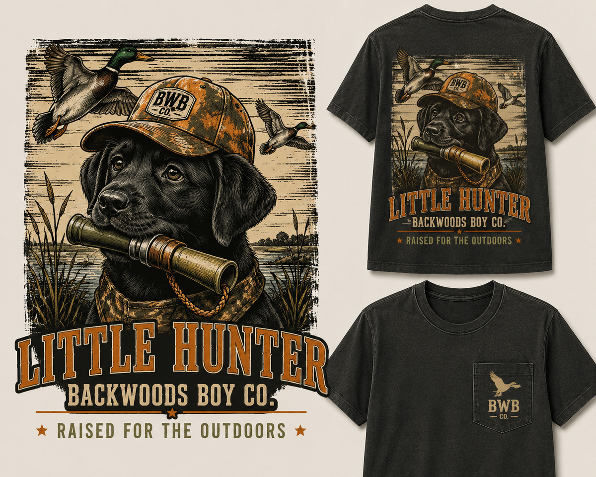 Little Hunter | Backwoods Boy Co. Boys Graphic Tee