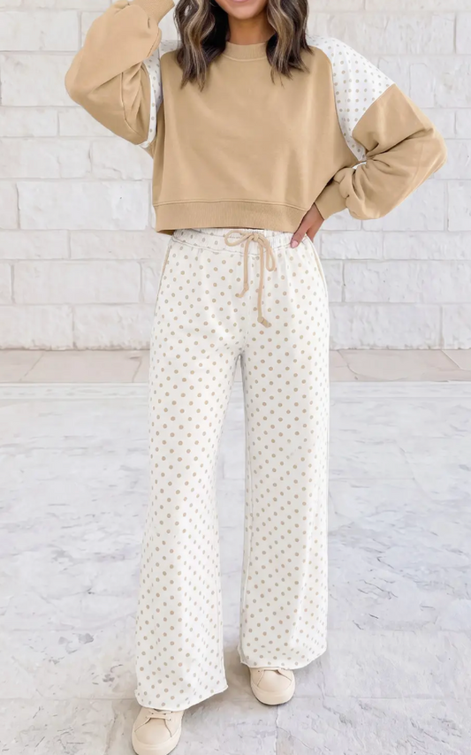Golden Hour Dotted Pant Set