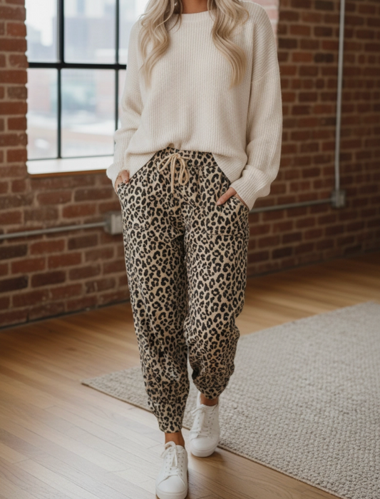 Wild at Heart Leopard Joggers
