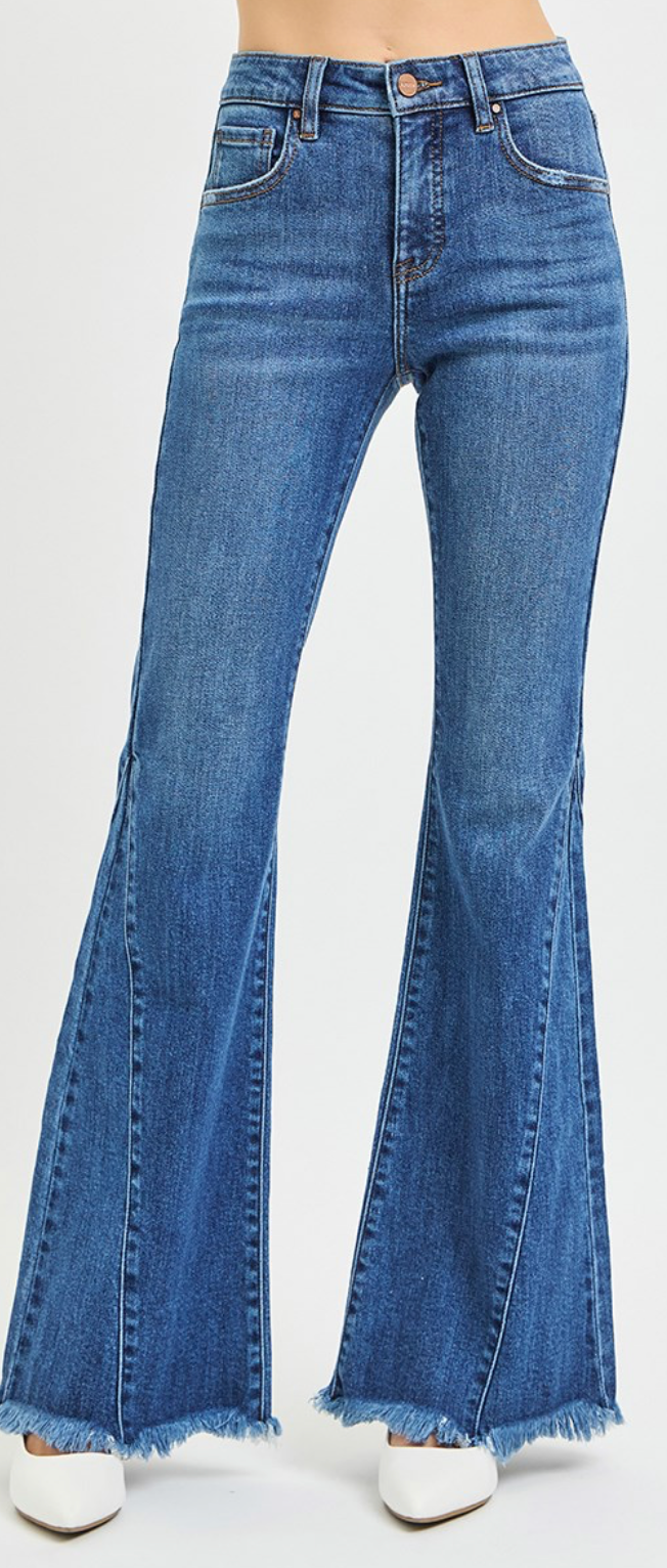 Longview Seamed Flare Jeans