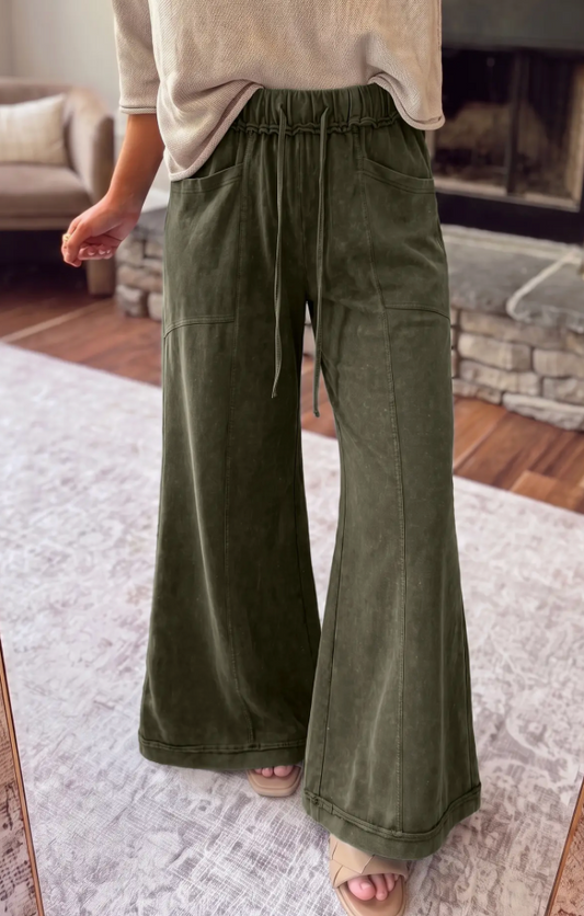 Evergreen Ease Mineral-Wash Pants