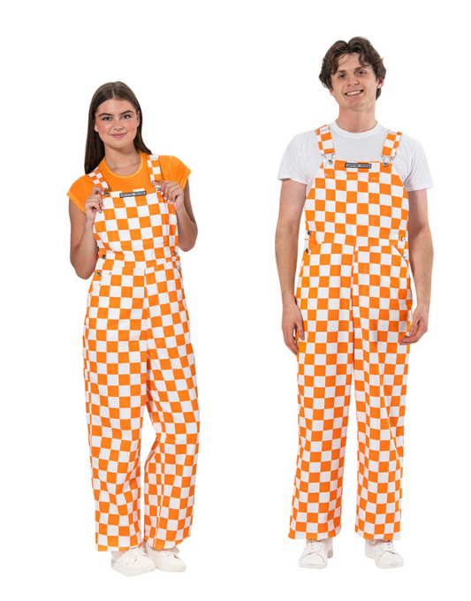 Tennessee Checkerboard Game Day Overalls
