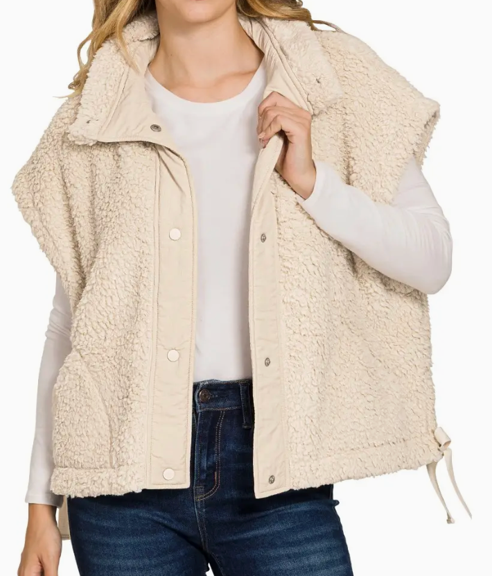 Cozy Cabin Sherpa Vest | Multiple Colors & Styles
