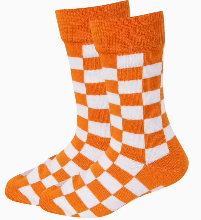 Tennessee Orange Checkered Kids’ Socks