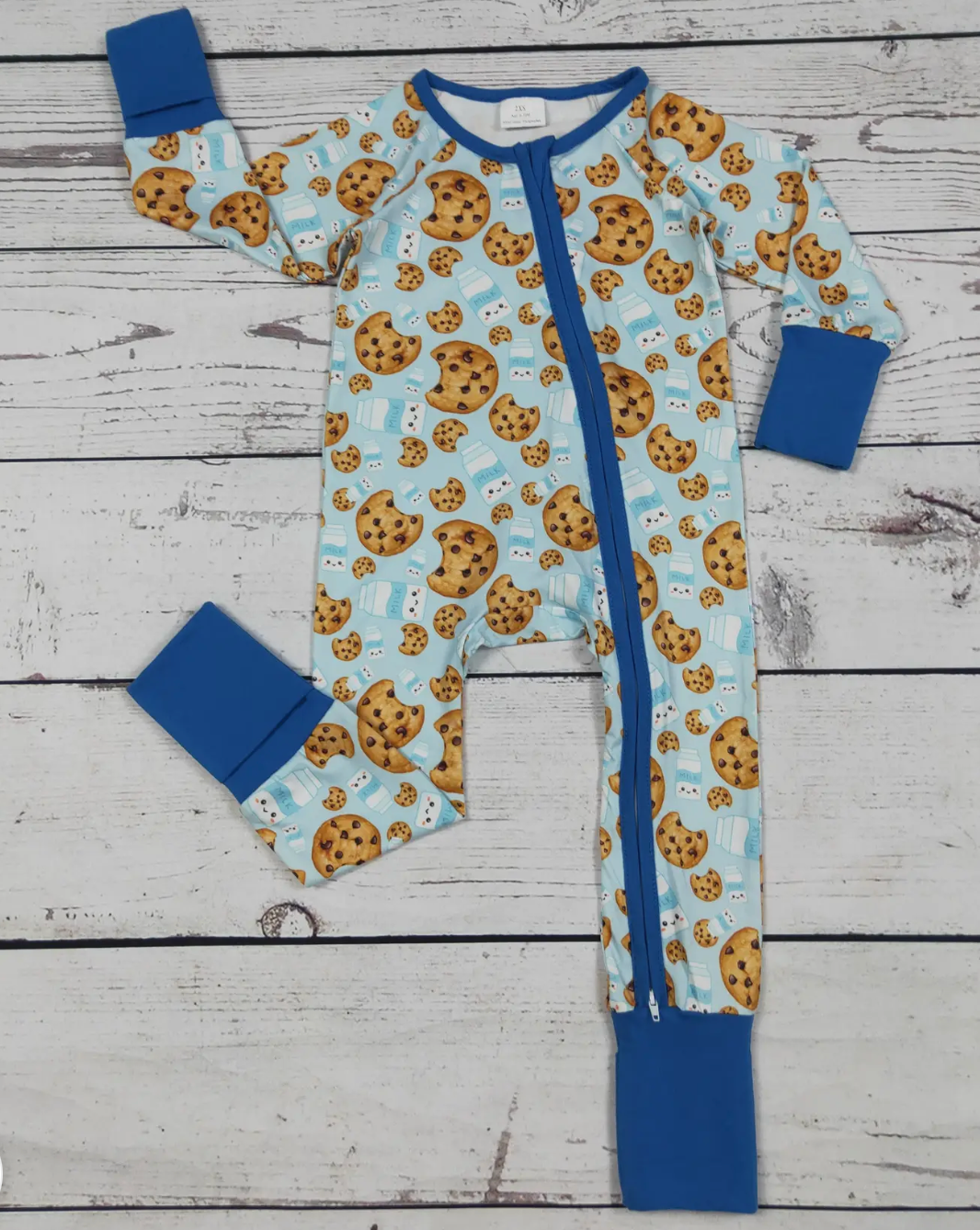 The Bennett Milk & Cookies Bamboo Romper