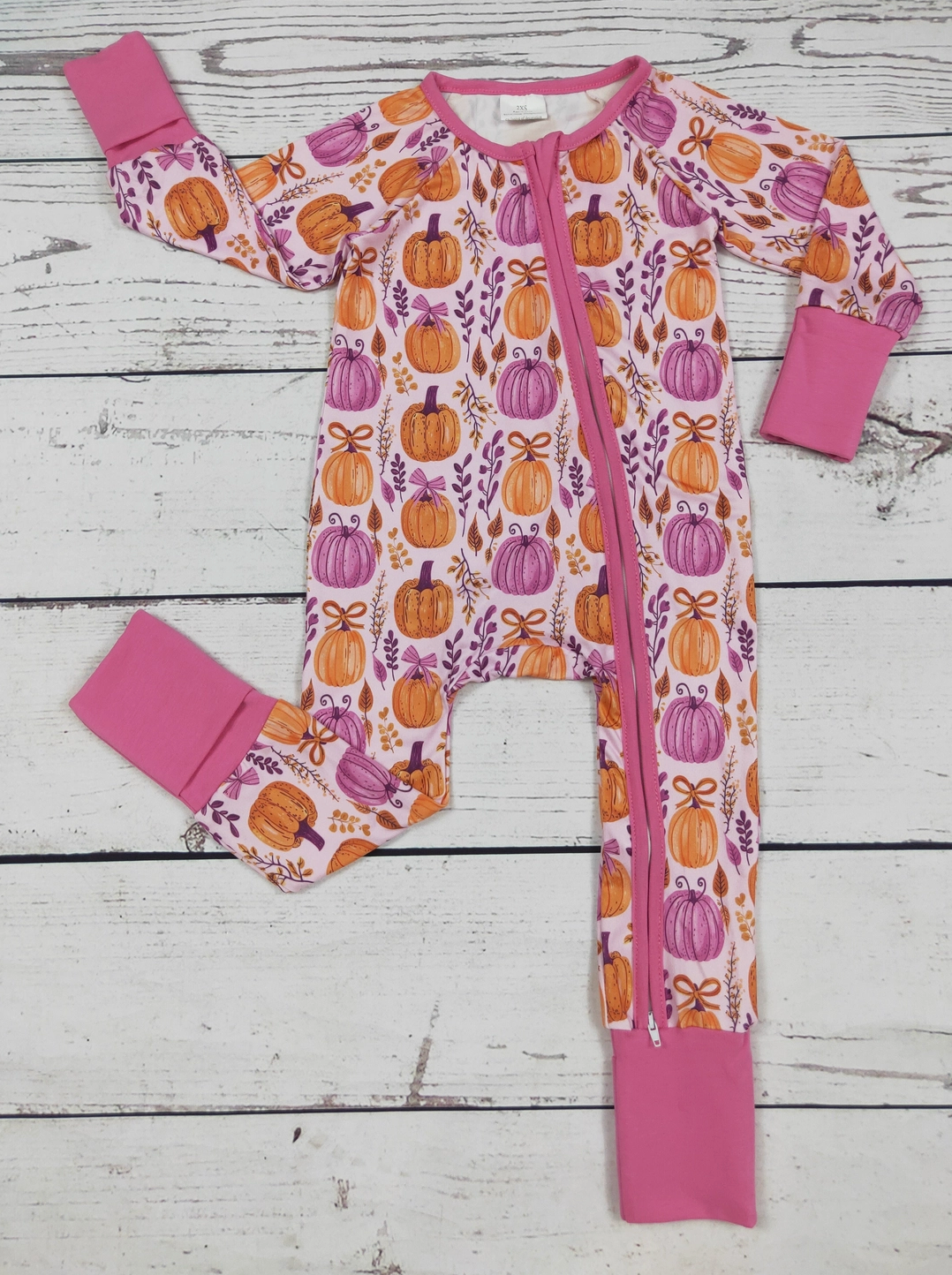 The Marlowe Pumpkin Patch Bamboo Romper