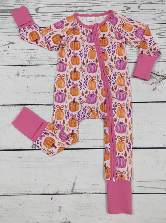 The Marlowe Pumpkin Patch Bamboo Romper