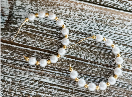 The Camille Pearl Hoops