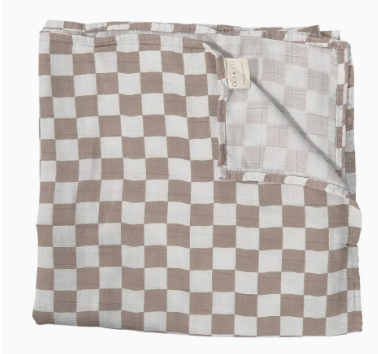 The Rowan Checkered Muslin Swaddle | Multiple Colors & Styles