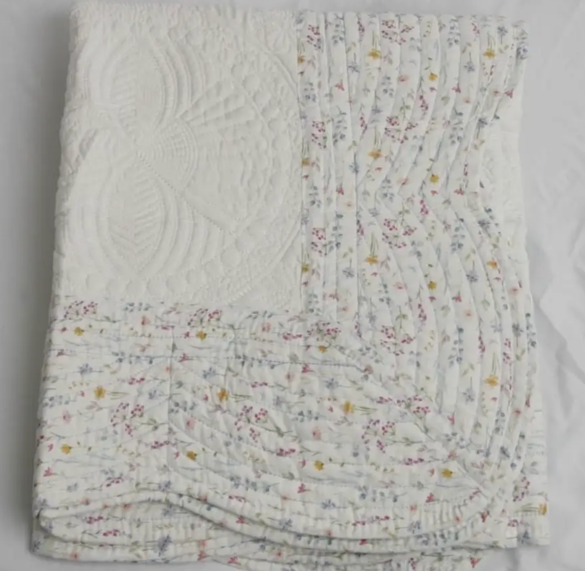 The Heirloom Cotton Baby Quilt | Multiple Colors & Styles