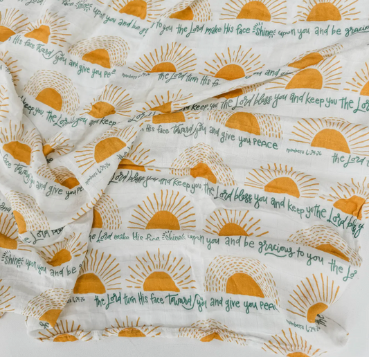 Faith-Filled Muslin Swaddle | Multiple Colors & Styles