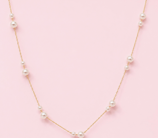 The Eloise Pearl Station Necklace