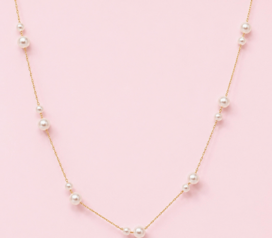 The Eloise Pearl Station Necklace