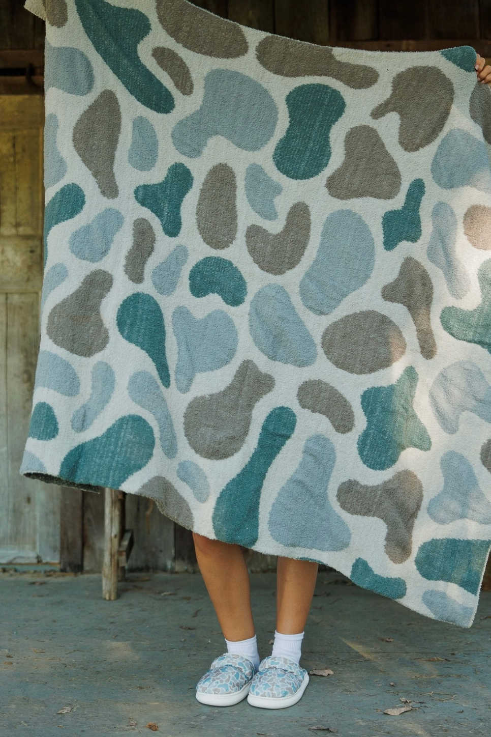 The Blue Ridge Camo Plush Blanket