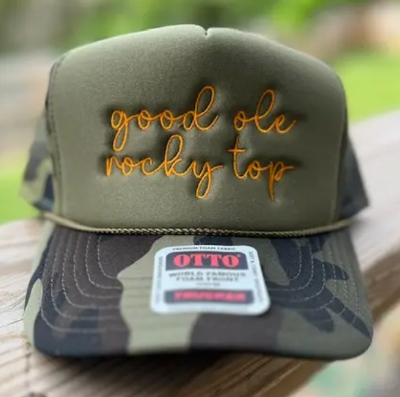 Good Ole Rocky Top Camo Trucker Hat