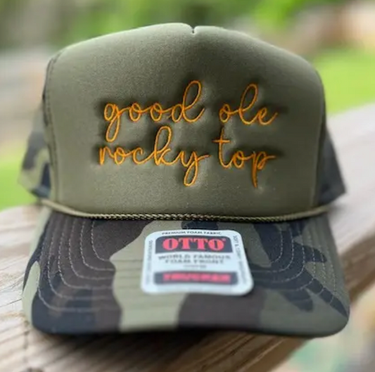 Good Ole Rocky Top Camo Trucker Hat