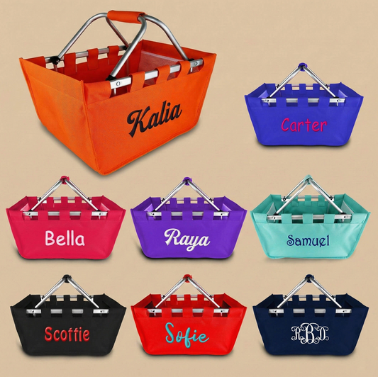 The Market Day Personalized Tote | Multiple Colors & Styles