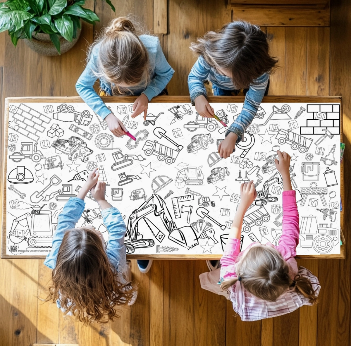 Little Creators Giant Coloring Sheet | Multiple Styles