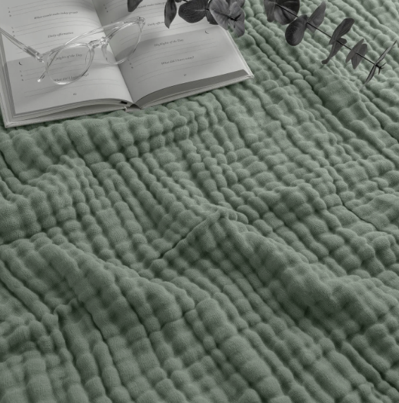 The Heirloom Six-Layer Muslin Blanket | Multiple Colors & Styles